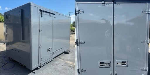 No.940 保冷バン 2t 車 アルミ 箱 バイク 倉庫 トラック コンテナ 米 保管庫 物置 DIY
