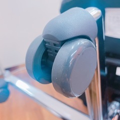 8FG2 NITORI ニトリ ワークチェア リカルド デスクチェア ブレスレザー 黒 イスの画像
