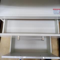 リユースのサカイ太田店★ジモティ割あり★  レンジボード 白 H175.5×D47.5×W58.5 クリーニング済み OJ10713の画像