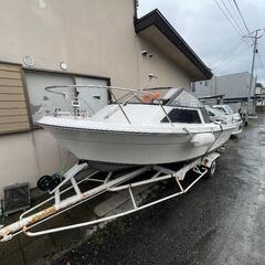 プレジャーボート、トレーラーセットで出品☆船舶検査有！油圧ステアで軽いハンドル☆の画像