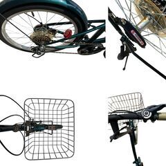 折りたたみ自転車 20インチ 6段変速の画像