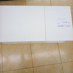 リユースのサカイ太田店★ジモティ割あり★  ローテーブル 白 H45×D29.5×W80 クリーニング済み OJ10720の画像