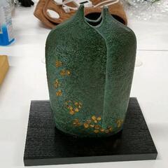 0826-053 青銅花瓶　村田宏の画像