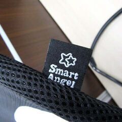 西松屋 SmartAngel ベビーバウンサー リクライニング調整機能 対象年齢0ヶ月～24ヵ月 幅 約39.5cm ブラック メッシュ生地 ベビー用品 苫小牧西店の画像