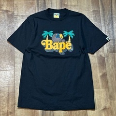A BATHING APE BAPE 半袖Tシャツ 黒 Mサイズの画像