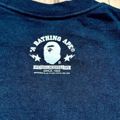 A BATHING APE BAPE 半袖Tシャツ 黒 Sサイズ の画像