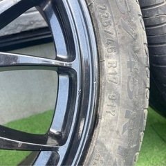 BMW アルミホイール 4本セット 225/45R17 7.5J+35 PCD120 5穴 17インチ F20型 1シリーズにて使用 E90型 3シリーズ Z3 Z4 等 BBS風ホイールの画像