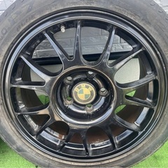 BMW アルミホイール 4本セット 225/45R17 7.5J+35 PCD120 5穴 17インチ F20型 1シリーズにて使用 E90型 3シリーズ Z3 Z4 等 BBS風ホイールの画像