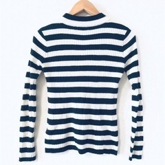 【受付中‼️】イーハイフン★ボーダー ニット ロングTシャツ★レディース　フリーサイズ★いつでもお渡し可能です⭕️ の画像