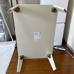 折りたたみローテーブル(ホワイト)の画像