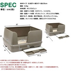 猫のシステムトイレ①の画像