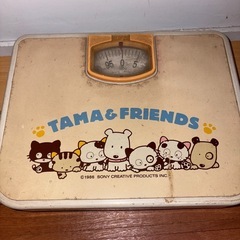 GY0826 うちのタマ知りませんか　体重計　ヘルスメーター 昭和レトロの画像