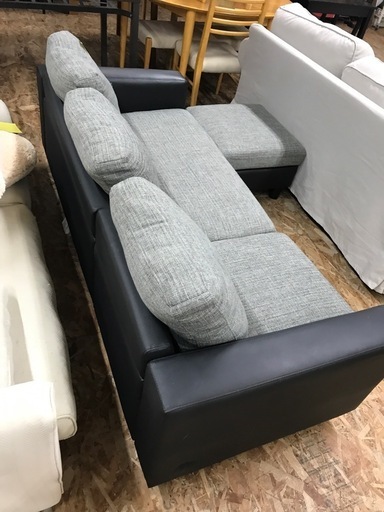 ジャングルジャングル貝塚店 ソファ カウチソファ 3人用 オットマン 