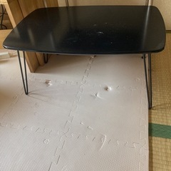 [受け渡し相手確定]折りたたみ　黒机の画像