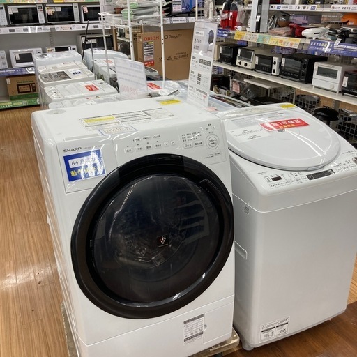 SHARP(シャープ)ドラム式洗濯乾燥機 ES-S7H-WLのご案内！