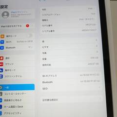 【美品】iPad 第9世代/Wi-Fi/A2602/256GB〈MK2P3J/A〉の画像