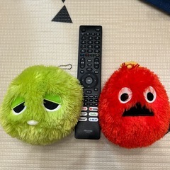 ガチャピンとムックのぬいぐるみの画像