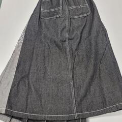 デニムプリーツスカートの画像