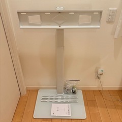 テレビスタンド(白)、取説付の画像
