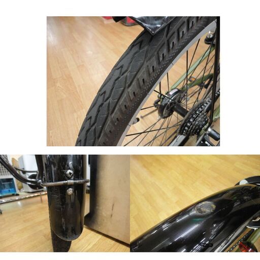 ジュニアサイクル 24インチ DRIDE カーキ 6段変速 asahi 自転車 子供用自転車 キッズサイクル 西岡店