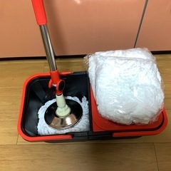 360度回転 モップ&バケツセット(未使用) の画像