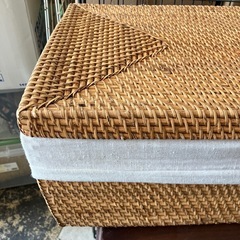 蓋付き　ナチュラルな収納ケース　ボックスの画像