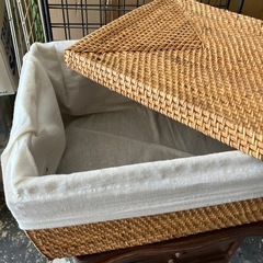 蓋付き　ナチュラルな収納ケース　ボックスの画像