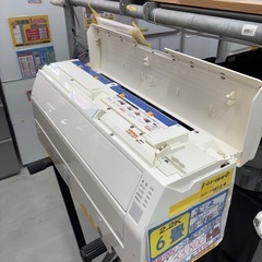 ※クリーニング待ち【富士通/エアコン2.2k】【6畳用】【取付可】★2017年製　６ヶ月保証付き【管理番号12608】F-22-0818 の画像