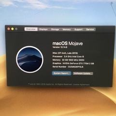 Apple iMac Late 2013 27インチの画像