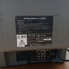 SONY WEGA 21型 ブラウン管テレビ ゲーム用等 無料の画像