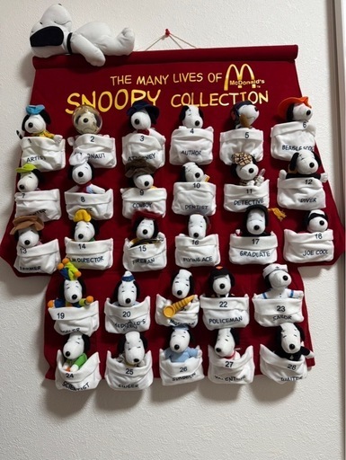 スヌーピー2001年ハッピーセットタペストリー