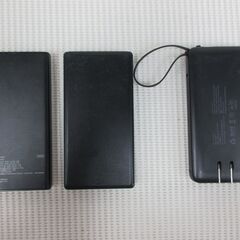 ( M-799 )モバイルバッテリー ３個セット まとめ売り 10000mAh オズマ(株) 多摩電子工業(株) RoHS USB Type-C Type-B ACアダプタ ブラック 黒 中古 動作確認済みの画像