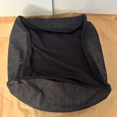 無印良品 体にフィットするソファ 小セット　約幅45×奥行45×高さ33cm　綿デニム　ネイビー の画像