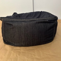 無印良品 体にフィットするソファ 小セット　約幅45×奥行45×高さ33cm　綿デニム　ネイビー の画像