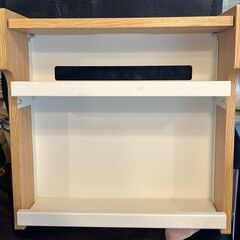 山善(YAMAZEN) ケーブルボックス ハイタイプ コード収納 ナチュラル RCB-L(WN/IV)の画像