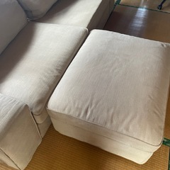 【インテリア】ソファ　3人掛け　オットマン　9-813　9-812の画像
