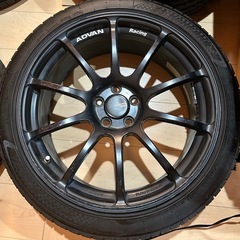 アドバンレーシング RS3 18インチ 8.5J PCD100 5H タイヤ付きの画像