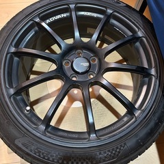 アドバンレーシング RS3 18インチ 8.5J PCD100 5H タイヤ付きの画像