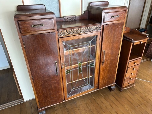 アンティーク　木製キャビネット