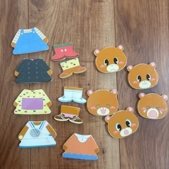 着せ替えパズル　型はめおもちゃ　木製の画像