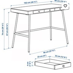 IKEA ワークデスクの画像