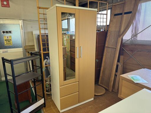 【愛品館八千代店】ニトリ　2枚扉ワードローブ　ファルセット