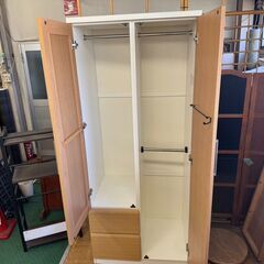【愛品館八千代店】ニトリ　2枚扉ワードローブ　ファルセットの画像