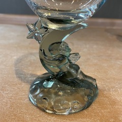 【引き取り限定】中古品　アデリア　天使のステム月と星　ワイングラス　3点セットの画像
