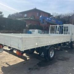 【車検付き】401-305三菱ファイター　トラック　ユニック4段クレーン　 型式PA-FK71D 最大積載3,000kg　 実走行13万KM 平成19年式の画像