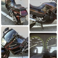 カワサキGPX750R KERKERマフラー/パイプハン仕様/タックロールシート/始動・試走確認済みの画像