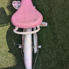 メゾピアノ　子供用　16インチ　自転車　ピンクでミラーつきの画像