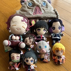 鬼滅の刃セット　ぬいぐるみ、刀など　の画像