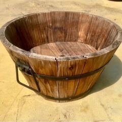 ★商談中につき受付中止★木製植木鉢あげます の画像