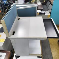 ●OKAMURA オカムラ オフィスデスク SDシリーズ 幅80cm 平デスク デスクトップパネル付き DS20LN MB51　オフィス家具 会社 事務所 公民館 店舗の画像
